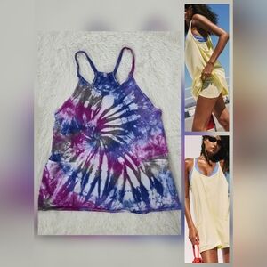 Free People Hot Shot Mini Dress TIE DYED